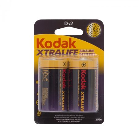 Kodak R20 D tartós góliát elem - 2 db/bliszter