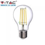 V-TAC filament 12.5W A70 LED izzó - meleg fehér - 7458