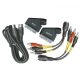 Videó, HIFI kábel szett SVS601 - DIN, BNC, RCA, SCART kábel