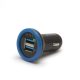 MNC duál szivargyújtó adapter 2xUSB - 2.1A - fekete