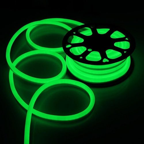 V-TAC flexibilis vízálló zöld LED neon szalag 24V - IP68 - 2616