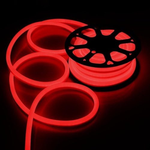 V-TAC flexibilis vízálló piros LED neon szalag 24V - IP68 - 2618