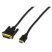 HDMI - DVI aranyozott átalakító kábel 2M