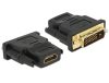 HDMI kábel aljzat - DVI-D 24+1 tűs dugó átalakító