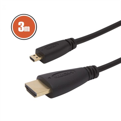 HDMI  - micro HDMI kábel 3m