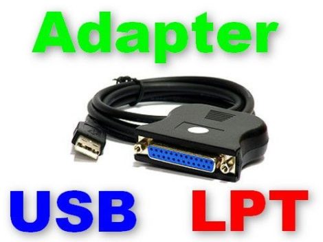 USB - LPT Parallel Port (párhuzamos) átalakító kábel