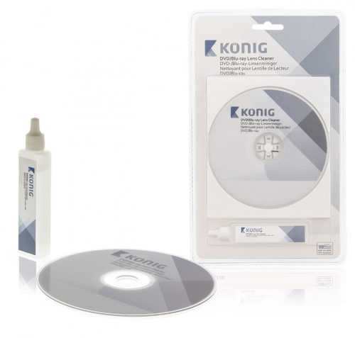 CD/DVD/Blu-ray lézerlencse tisztító lemez folyadékkal