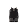 Magyar - angol (UK) hálózati konnektor átalakító adapter - Fekete