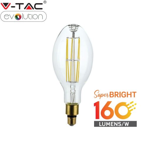 V-TAC 24W E27 hideg fehér filament ipari LED lámpa égő 160 lm/W - 2817