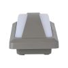 V-TAC fali 12W lámpa, IP65 - meleg fehér, szürke - 218245