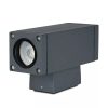 V-TAC kültéri kétirányú fali lámpa szürke, 2xGU10 foglalattal - 8627