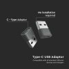 V-TAC Type-C anya - USB-A apa átalakító adapter - 7745
