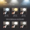 V-TAC Starry távirányítós mennyezeti LED lámpa, 60W  - 14551