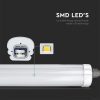 V-TAC kültéri por,-és páramentes IP65 LED lámpa 150cm - Hideg fehér, 120 Lm/W - 216286