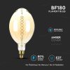 V-TAC 8W E27 filament BF180 LED lámpa égő - 2000K - 7463