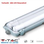   V-TAC T8 LED armatúra 120cm IP65 2db 4000K fénycsővel - 6387