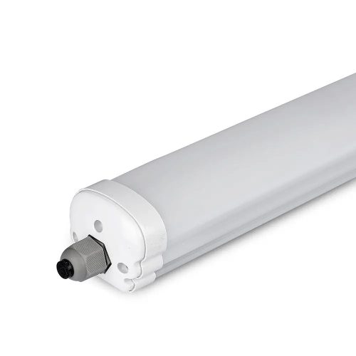 V-TAC kültéri por,-és páramentes IP65 LED lámpa 120cm - Hideg fehér, 120 Lm/W - 216284