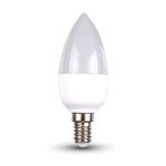   V-TAC dimmelhető LED gyertya izzó E14, 6W - meleg fehér - 4213