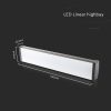 V-TAC LED lineáris csarnokvilágító lámpa 100W, Hideg fehér - 7892