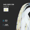 V-TAC beltéri SMD 24V LED szalag, 2835, hideg fehér, 238 LED/m - 2601