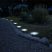 Földbe süllyesztett kerti LED lámpa, napelemes talajlámpa 11cm