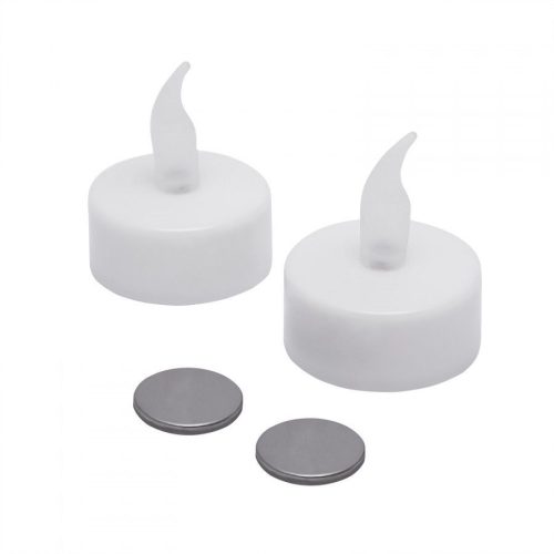 Elemes LED-es gyertya / LED mécses - Fehér