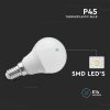 V-TAC P45 LED 4.5W kisgömb izzó E14 - természetes fehér - 2142511