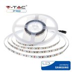   V-TAC beltéri LED szalag, meleg fehér, 120 LED/m - Samsung chip - 323