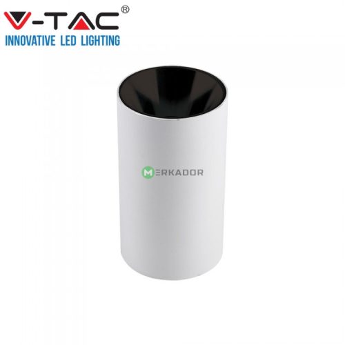 V-TAC felületre szerelhető fehér/fekete mennyezeti spotlámpa - henger - 8589
