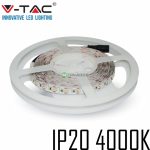   V-TAC beltéri SMD LED szalag, 3528, természetes fehér, 120 LED/m - 2042