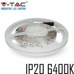   V-TAC beltéri SMD LED szalag, 3528, hideg fehér, 120 LED/m - 2002