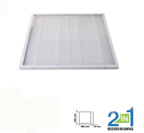 V-TAC 2in1 mennyezeti LED panel 36W - 60 x 60cm - 4000K - 6380