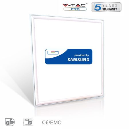 V-TAC 45W Samsung chipes LED panel 60 x 60cm - meleg fehér - 632