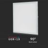 V-TAC 45W UGR<19 LED panel 60 x 60cm - hideg fehér - 62196