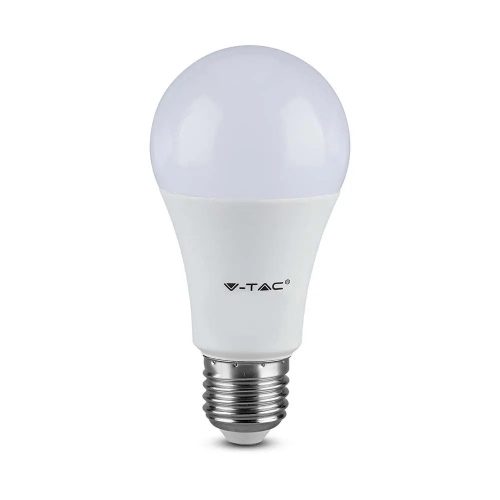 V-TAC 8.5W E27 A60 meleg fehér LED lámpa izzó, 95 Lm/W - 217260
