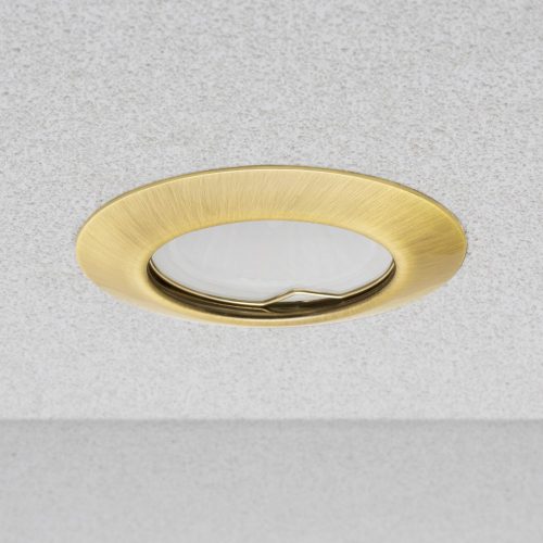 Phenomlight beépíthető GU10 LED spot lámpa keret, arany színű fix lámpatest