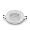 Phenomlight beépíthető GU10 LED spot lámpa keret, kerek tükrös üveg fix lámpatest