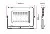 V-TAC PRO 200W SMD LED reflektor, Samsung chipes fényvető - 420