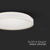 V-TAC Mennyezeti designer lámpa 18W, fehér, természetes fehér - 6987