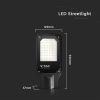 V-TAC utcai LED lámpa, közvilágítási lámpatest 150W / természetes fehér - 5499