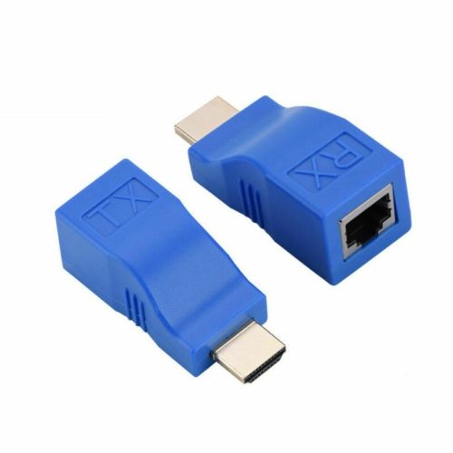 HDMI - LAN hosszabbító CAT5e/CAT6 RJ45 ethernet, átalakító adó-vevő adapter