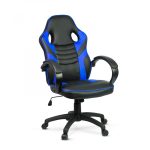 Gamer szék karfával - kék