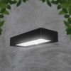V-TAC 6W napelemes szögletes fali lámpa, természetes fehér, mozgásérzékelővel, fekete házzal - 10307
