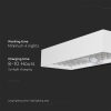 V-TAC 6W napelemes szögletes fali lámpa, természetes fehér, mozgásérzékelővel, fehér házzal - 10308