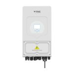   V-TAC HIBRID 1 fázisú szolár inverter, 5kW teljesítménnyel, LCD kijelzővel - SKU 11547