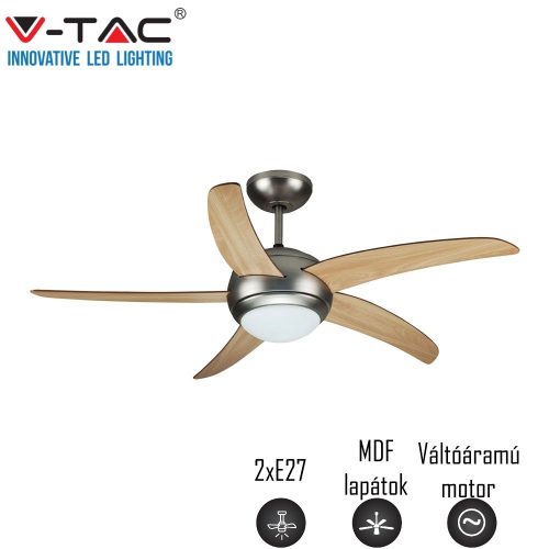 V-TAC ventilátoros lámpa, állítható sebességel, 2 db E27 foglalattal - 7916