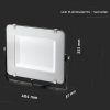 V-TAC PRO 150W SMD LED reflektor, Samsung chipes fényvető - hideg fehér - 477