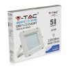 V-TAC PRO 150W SMD LED reflektor, Samsung chipes fényvető - hideg fehér, fehér ház - 480
