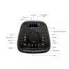 V-TAC Soundor hordozható aktív hangfal vezeték nélküli mikrofonnal, TWS,  100W - 8982
