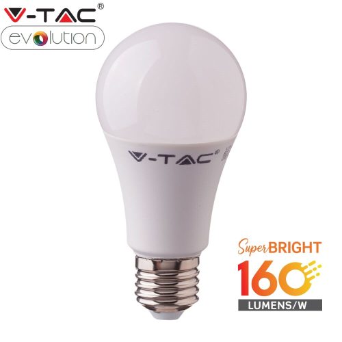 V-TAC 6.5W E27 hideg fehér LED lámpa izzó 160 lm/W - 2808